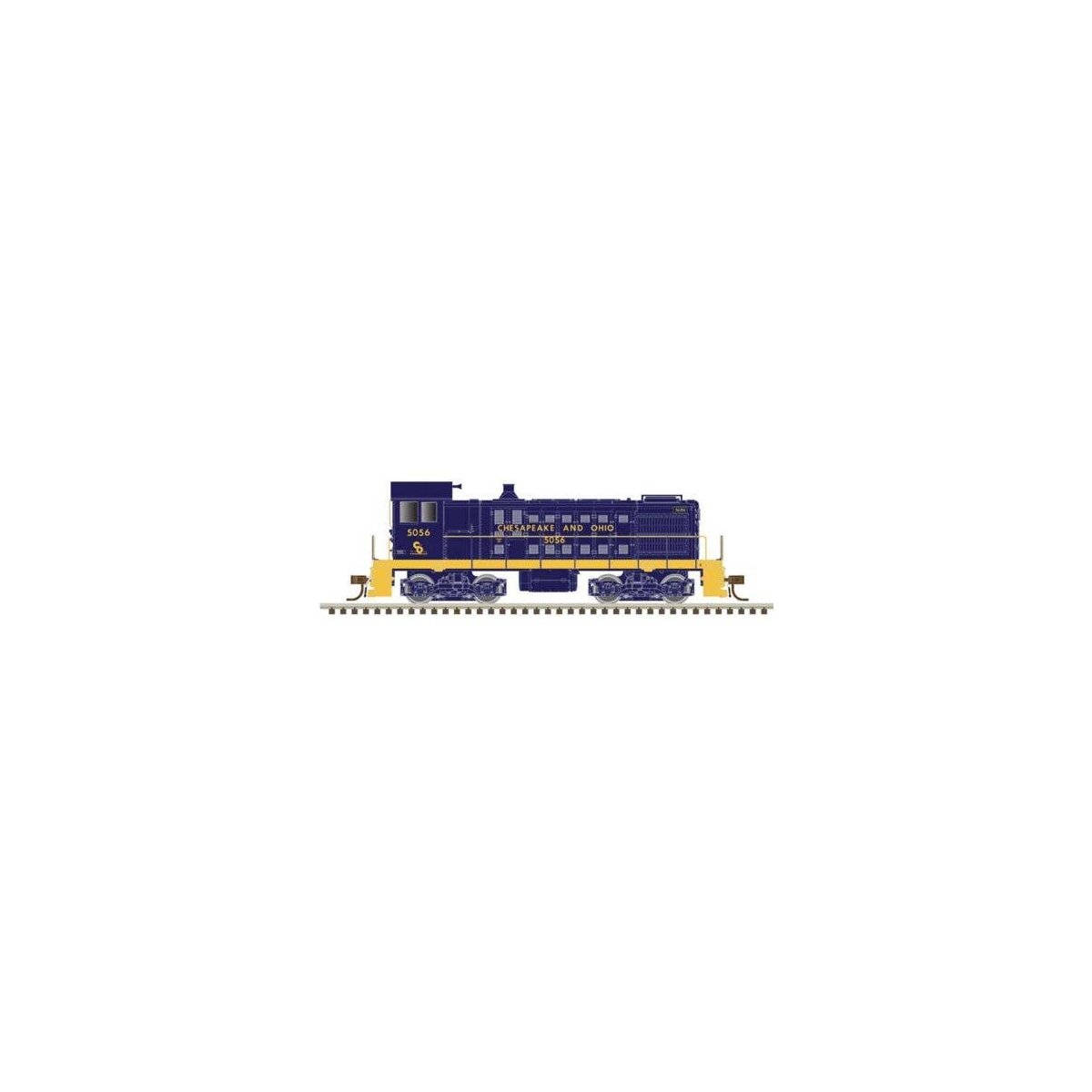 Alco S2 - Standard DC - Master(R) -- Chesapeake & Ohio 9056 (blue, yellow), N, Atlas Model Railroad Co. 40005696