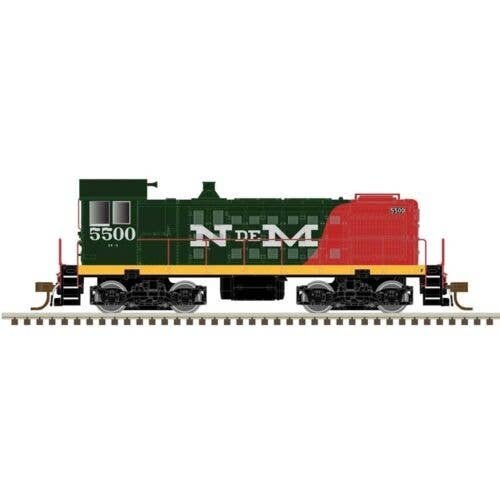 Alco S2 - Standard DC - Master(R) -- Nacionales de Mexico 5507 (black, red, white), N, Atlas Model Railroad Co. 40005706