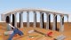 Quarrystone Viaduct, curved, HO, NOCH 58664