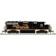 EMD GP60 - Standard DC - Master(TM) Silver -- Denver & Rio Grande Western 3156 (black, orange), N, Atlas Model Railroad Co. 4000