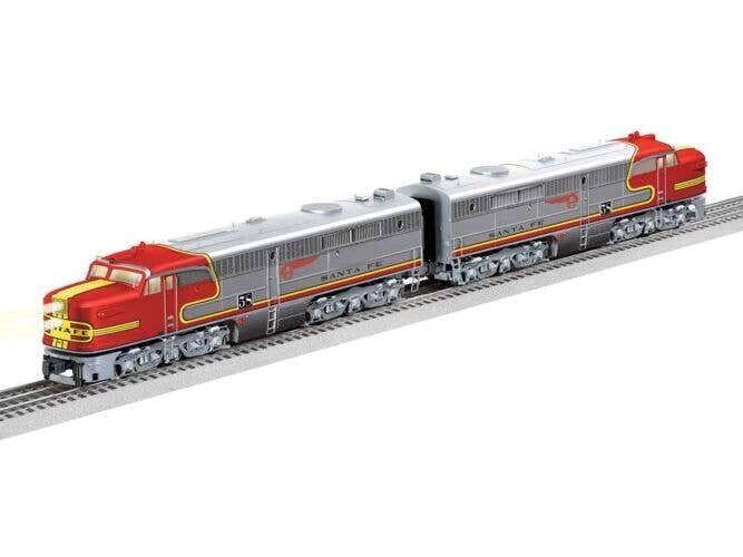 Alco PA A-A Powered/Unpowered Set w/Legacy Sound, Control & Smoke -- Santa Fe 58L-B (Warbonnet, silver, red), O, Lionel 2533260
