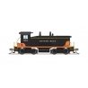 EMD SW7 - Sound and DCC - Paragon4(TM) -- Cotton Belt SSW 1057 (black, orange), N, Broadway Limited Imports 9349