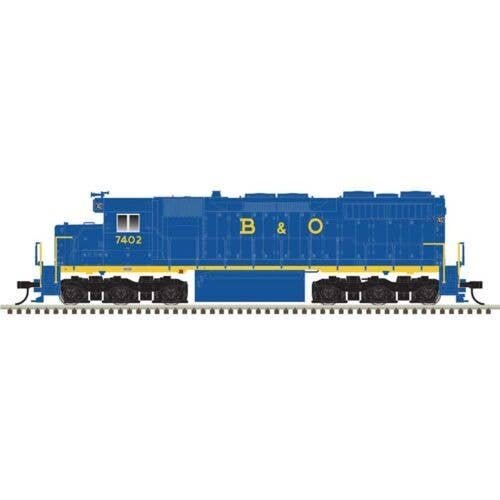 EMD SD35 Low Nose - Standard DC - Master(R) Silver -- Baltimore & Ohio 7402 (blue, yellow), HO, Atlas Model Railroad Co. 1000445