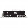 EMD SD35 High Nose - Standard DC - Master(R) Silver -- Norfolk & Western 1504 (black, white), HO, Atlas Model Railroad Co. 10004