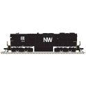 EMD SD35 High Nose - Standard DC - Master(R) Silver -- Norfolk & Western 1518 (black, white), HO, Atlas Model Railroad Co. 10004