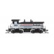 EMD SW7 - Standard DC - Stealth -- Amtrak 566 (Phase III, silver, black, red, white, blue), N, Broadway Limited Imports 9381