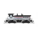 EMD SW7 - Standard DC - Stealth -- Amtrak 566 (Phase III, silver, black, red, white, blue), N, Broadway Limited Imports 9381