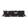 EMD GP35 High Nose - Sound and DCC - Paragon4(TM) -- Norfolk & Western 214 (black, white NW), HO, Broadway Limited Imports 8936