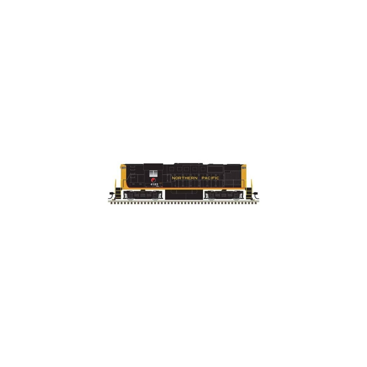 Alco RS11 - LokSound & DCC - Classic Gold -- Burlington Northern 4180 (NP Patch, black, yellow, red), HO, Atlas Model Railroad C