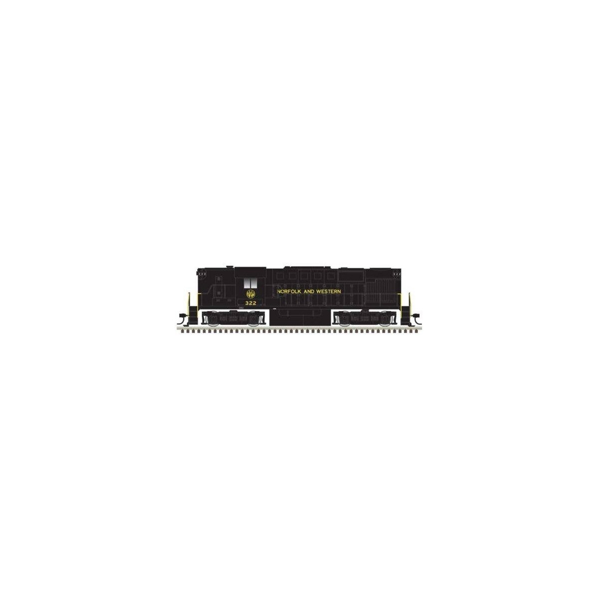 Alco RS11 - LokSound & DCC - Classic Gold -- Norfolk & Western 327 (black, white), HO, Atlas Model Railroad Co. 10004544