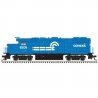 EMD GP38-2 - Standard DC - Silver -- Conrail 8205 (blue, white), HO, Trainman 10004564