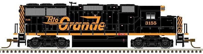 EMD GP60 - LokSound and DCC - Master(TM) Gold -- Denver & Rio Grande Western 3156 (black, orange), N, Atlas Model Railroad Co. 4