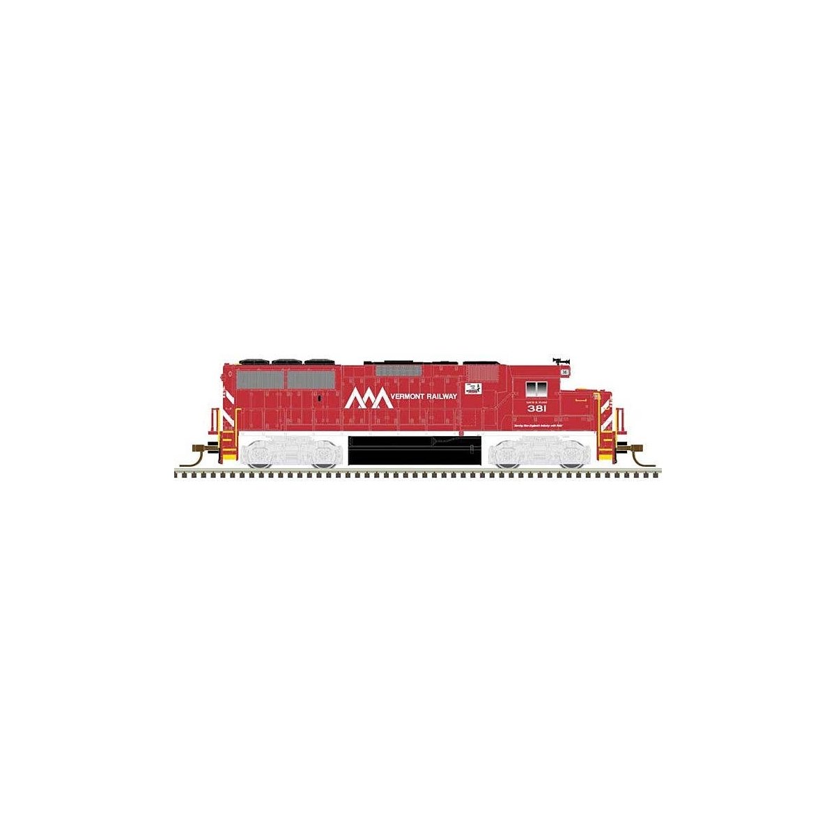 EMD GP60 - LokSound and DCC - Master(TM) Gold -- Vermont Railway 381 (red, white), N, Atlas Model Railroad Co. 40004931