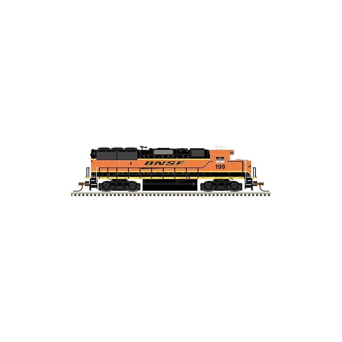 EMD GP60 - LokSound and DCC - Master(TM) Gold -- BNSF Railway 199 (orange, yellow, black, Wedge Logo), N, Atlas Model Railroad C