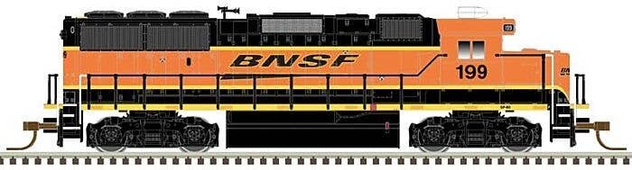 EMD GP60 - LokSound and DCC - Master(TM) Gold -- BNSF Railway 199 (orange, yellow, black, Wedge Logo), N, Atlas Model Railroad C