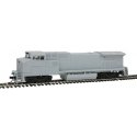 GE Dash 8-40BW - Standard DC - Master(R) Silver -- Undecorated (Gull-Wing Cab, Ditch Lights), HO, Atlas Model Railroad Co. 10001