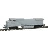 GE Dash 8-40BW - Standard DC - Master(R) Silver -- Undecorated (Gull-Wing Cab, Ditch Lights), HO, Atlas Model Railroad Co. 10001
