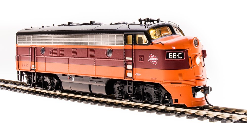 REFURBISHED R4856 EMD F7A, MILW 68C, Maroon Band on Orange Scheme, Paragon3 Sound/DC/DCC, HO, BLI, 4856