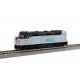 EMD F40PH Commuter Version - Standard DC -- Metra 104 City of Chicago (Commemorative Scheme, white, black, light blue,, N, Kato 