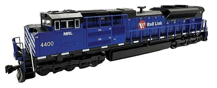 EMD SD70ACe with Nose Headlight - Sound and DCC -- Montana Rail Link 4400 (blue, white, red), N, Kato USA Inc 1768530S