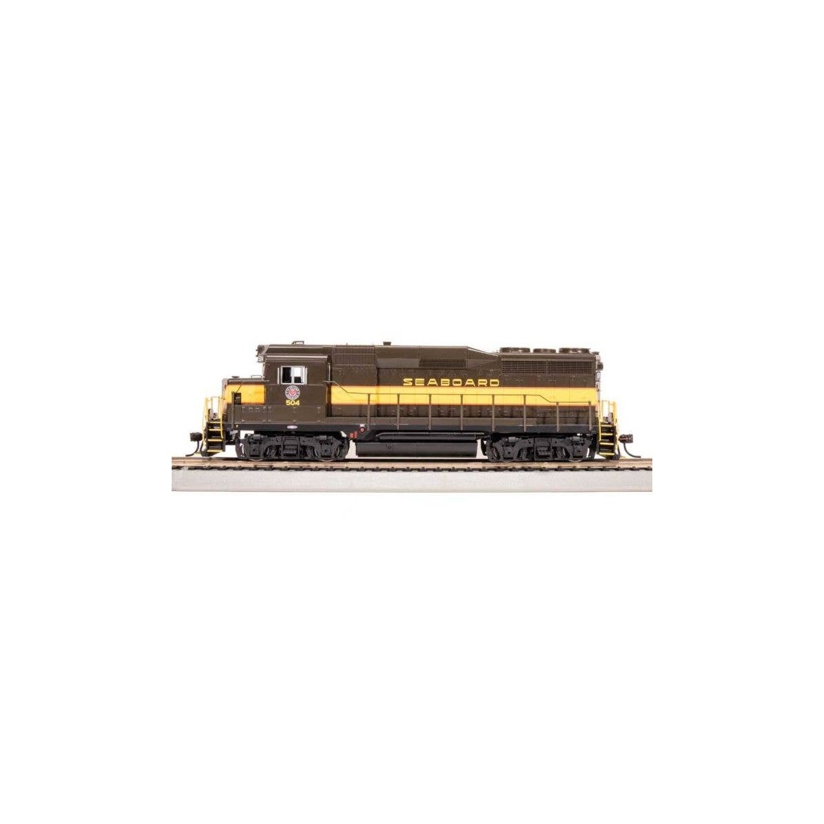 EMD GP30 - Sound and DCC - Paragon4(TM) -- Seaboard Air Line 504 (Pullman Green, yellow, orange), HO, Broadway Limited Imports 7