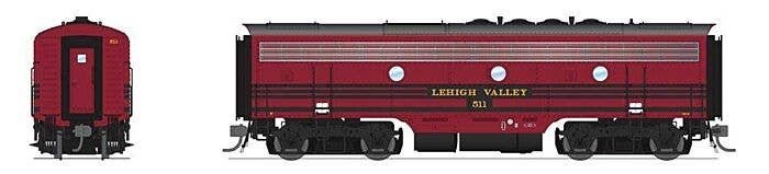 EMD F3B - Sound and DCC - Paragon4(TM) -- Lehigh Valley 513 (Cornell Red, black), HO, Broadway Limited Imports 8173