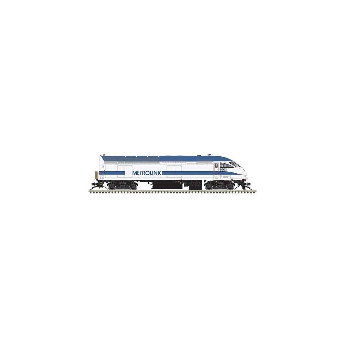Motive Power Industries MP36PH-3C - Standard DC -- Metrolink 895 (white, blue), HO, Atlas Model Railroad Co. 10004155