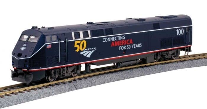 GE P42 Genesis - Standard DC -- Amtrak 100 (50th Anniversary Scheme, Midnight Blue), HO, Kato USA Inc 376113
