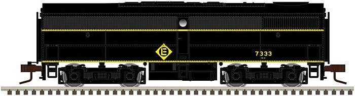 Alco FB1 - LokSound and DCC - Master(TM) Gold -- Erie Lackawanna 7263 (Ex-Erie, blalck, yellow), N, Atlas Model Railroad Co. 400