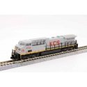 GE AC4400CW Low Numberboards - Sound and DCC -- Kansas City Southern de Mexico 4554 (gray, red, yellow), N, Kato USA Inc 1767045