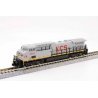 GE AC4400CW Low Numberboards - Sound and DCC -- Kansas City Southern de Mexico 4554 (gray, red, yellow), N, Kato USA Inc 1767045