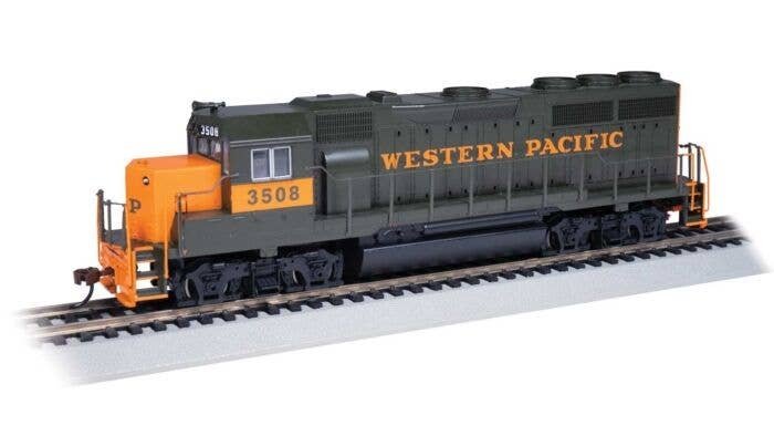 EMD GP40 - Standard DC -- Western Pacific 3508 (Late Scheme, green, orange, orange under window), HO, Bachmann Industries 63541