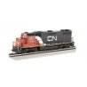 EMD GP38-2 - Standard DC -- Canadian National 4720 (black, white, red), HO, Bachmann Industries 61717