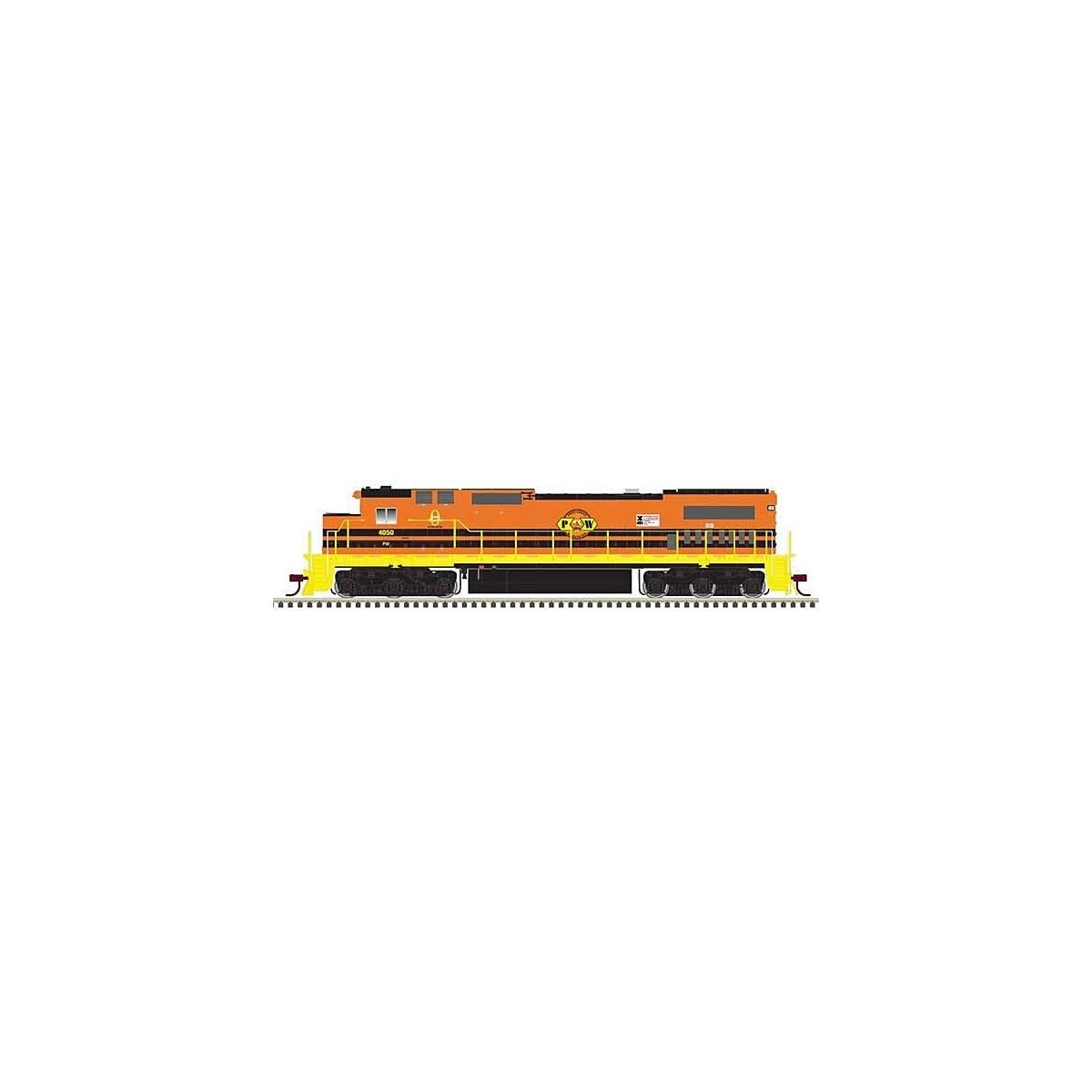 GE DASH 8-40C w/Front & Rear Ditch Lights - ESU LokSound & DCC - Master(R) Gol -- Providence & Worcester 4051 (orange, yellow), 