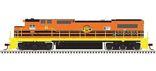 GE DASH 8-40C w/Front & Rear Ditch Lights - ESU LokSound & DCC - Master(R) Gol -- Providence & Worcester 4051 (orange, yellow), 