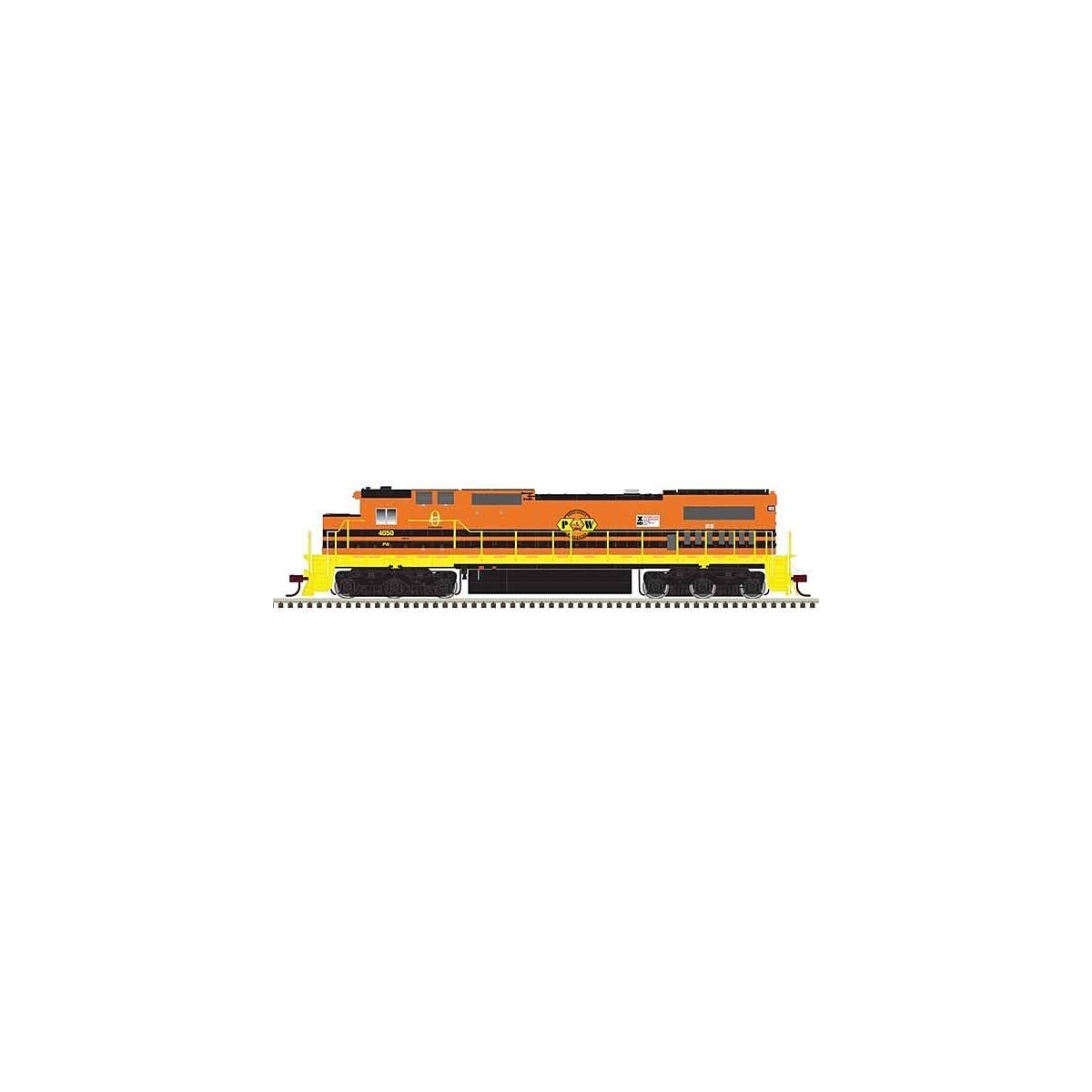 GE DASH 8-40C w/Front & Rear Ditch Lights - ESU LokSound & DCC - Master(R) Gol -- Providence & Worcester 4052 (orange, yellow), 