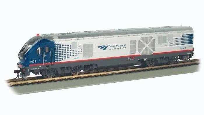 Siemens SC-44 Charger - WowSound(R) and DCC -- Amtrak 4623 (Midwest silver, blue, red, gray), HO, Bachmann Industries 67909