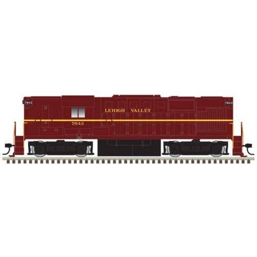 Alco RS11 - Standard DC - Classic Silver -- Lehigh Valley 7643 (maroon, gold), HO, Atlas Model Railroad Co. 10004529