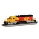EMD SD40-2 - Sound and DCC -- Santa Fe 5077 (SPSF Merger Scheme, red, yellow, black), HO, Bachmann Industries 67206
