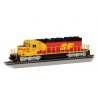 EMD SD40-2 - Sound and DCC -- Santa Fe 5077 (SPSF Merger Scheme, red, yellow, black), HO, Bachmann Industries 67206