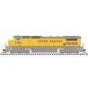 GE DASH 8-40C w/Front Ditch Lights - ESU LokSound & DCC - Master(R) Gold -- Union Pacific 9129 (yellow, gray, red Frame Stripe),