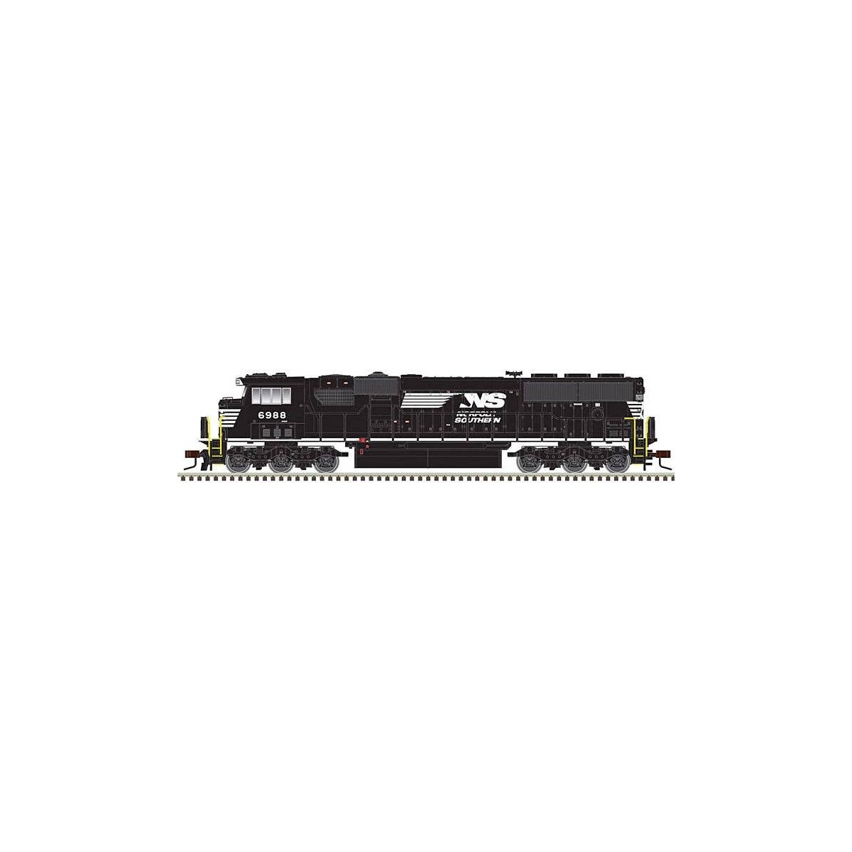 EMD SD60E with Ditch Lights - ESU LokSound and DCC - Master Gold(TM) -- Norfolk Southern 6938 (black, white, PTC Antenna Detail)