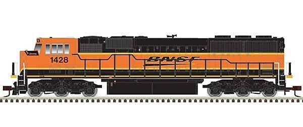 EMD SD60M with Ditch Lights - ESU LokSound and DCC - Master Gold(TM) -- BNSF Railway 1452 (H3, orange, yellow, black), N, Atlas 