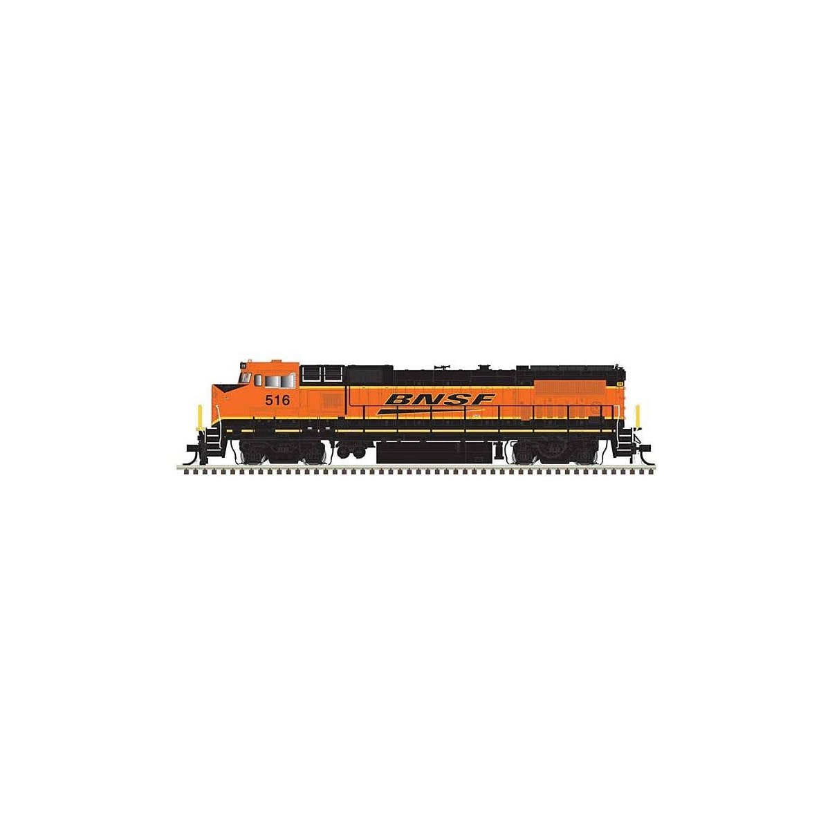 GE Dash 8-40BW - LokSound and DCC - Master(R) Gold -- BNSF Railway 516 (Wabtec Rebuild, orange, black, Wedge Logo), HO, Atlas Mo
