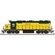EMD GP38 Low Nose w/Dynamic Brakes - LokSound & DCC - Master(R) Gold -- Chicago & North Western 4710 (yellow, green), N, Atlas M