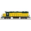 EMD GP38 Low Nose w/Dynamic Brakes - LokSound & DCC - Master(R) Gold -- Chicago & North Western 4710 (yellow, green), N, Atlas M