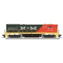 GE U30B High Nose - LokSound and DCC - Master(R) Gold -- Nacionales de Mexico 9729 (green, orange, black), HO, Atlas Model Railr