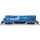GE B23-7 Low Nose, No Nose Headlight, Anticlimber, Ditch Lights - LokSound a -- Conrail 1948 (Ditch Lights, blue, white, white S