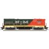 GE U30B High Nose - LokSound and DCC - Master(R) Gold -- Nacionales de Mexico 9741 (green, orange, black), HO, Atlas Model Railr