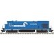 GE B23-7 Low Nose, No Nose Headlight, Anticlimber, Ditch Lights - LokSound a -- Conrail 1963 (Ditch Lights, blue, white, white S